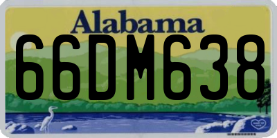 AL license plate 66DM638