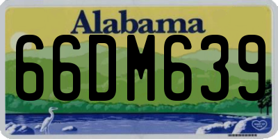 AL license plate 66DM639
