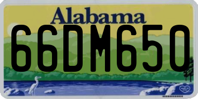 AL license plate 66DM650