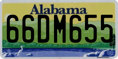 AL license plate 66DM655