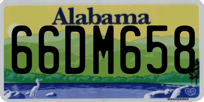 AL license plate 66DM658