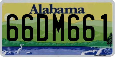 AL license plate 66DM661