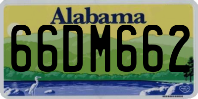 AL license plate 66DM662