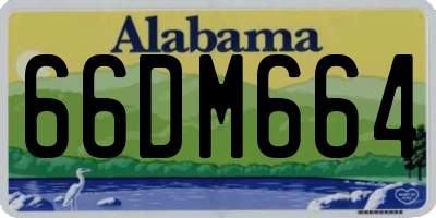 AL license plate 66DM664
