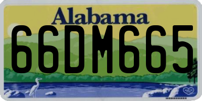 AL license plate 66DM665