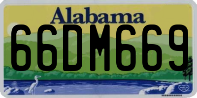 AL license plate 66DM669