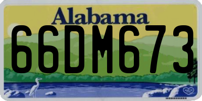 AL license plate 66DM673