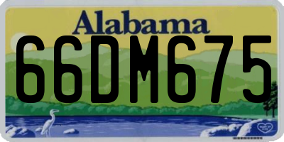 AL license plate 66DM675