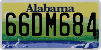 AL license plate 66DM684