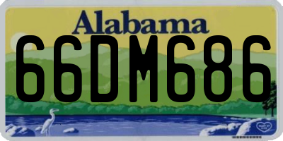 AL license plate 66DM686