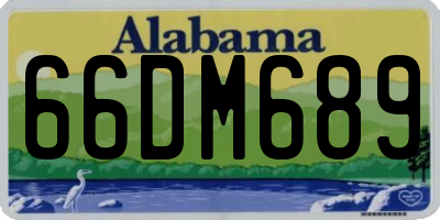 AL license plate 66DM689