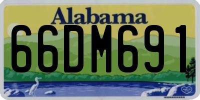 AL license plate 66DM691