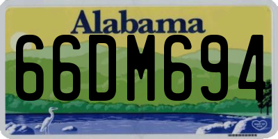 AL license plate 66DM694