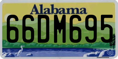 AL license plate 66DM695