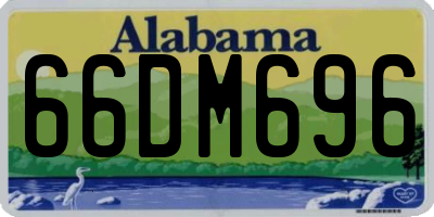 AL license plate 66DM696