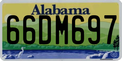 AL license plate 66DM697