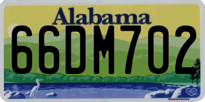 AL license plate 66DM702