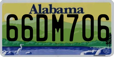 AL license plate 66DM706