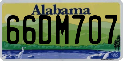 AL license plate 66DM707