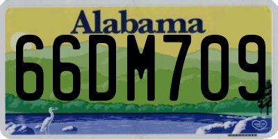 AL license plate 66DM709