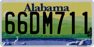 AL license plate 66DM711