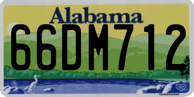 AL license plate 66DM712