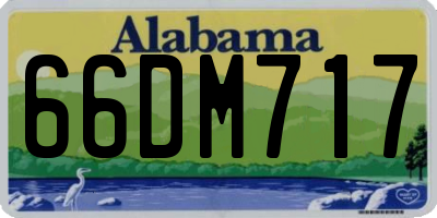 AL license plate 66DM717