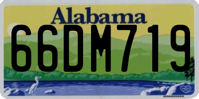 AL license plate 66DM719