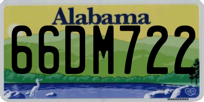 AL license plate 66DM722