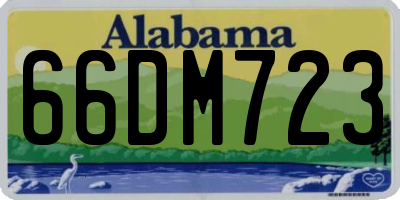 AL license plate 66DM723
