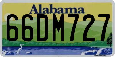 AL license plate 66DM727