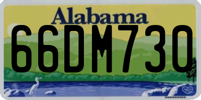 AL license plate 66DM730