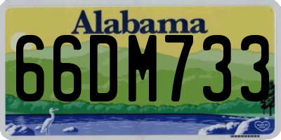 AL license plate 66DM733