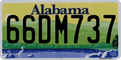 AL license plate 66DM737