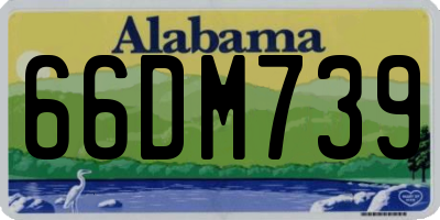 AL license plate 66DM739