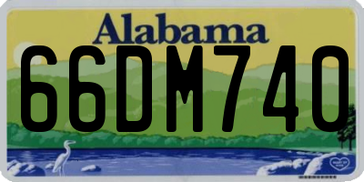 AL license plate 66DM740
