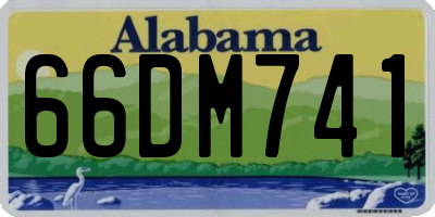 AL license plate 66DM741