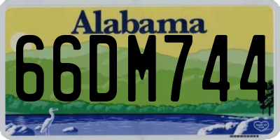 AL license plate 66DM744