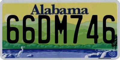 AL license plate 66DM746