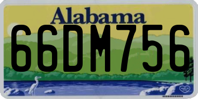 AL license plate 66DM756