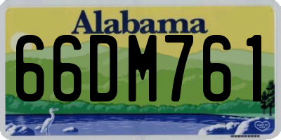 AL license plate 66DM761