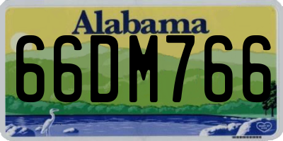 AL license plate 66DM766