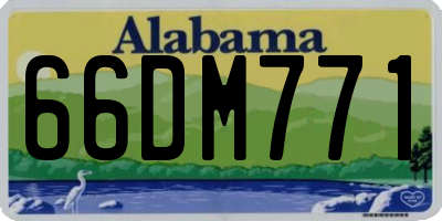 AL license plate 66DM771