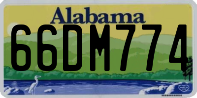 AL license plate 66DM774