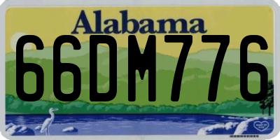 AL license plate 66DM776