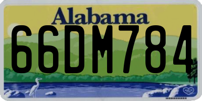 AL license plate 66DM784