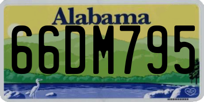 AL license plate 66DM795