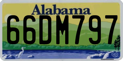AL license plate 66DM797