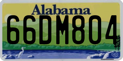 AL license plate 66DM804