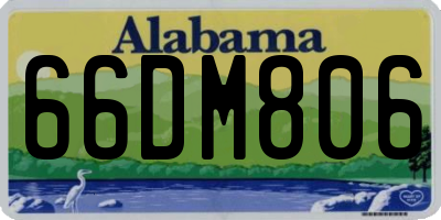 AL license plate 66DM806